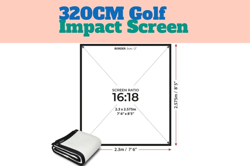 320cm Mesh Fabric for Golf Simulator Screen