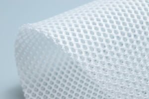 3D mesh fabric T2S-3L in pure white