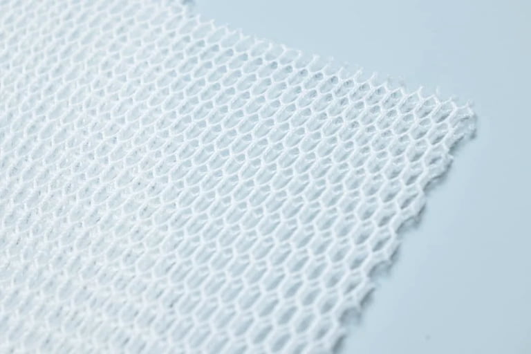 3d mesh fabric T2S-6P in pure white